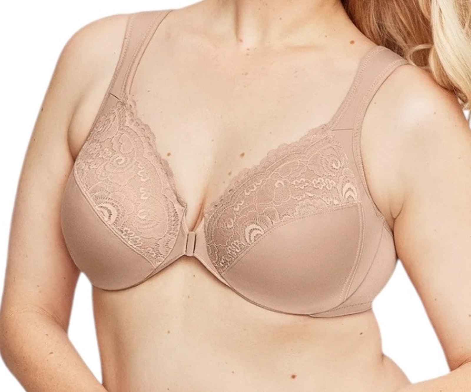 Glamorise Bra 1245 Wonderwire Front Close Underwire Size 42d